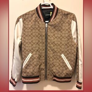 Coach signature souvenir bomber jacket